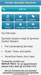 Mobile Screenshot of hunterirrigationservices.com